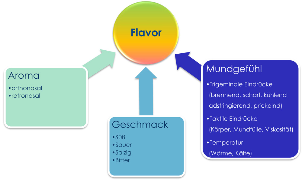 Darstellung der Einflussfaktoren auf die Flavor-Stabilität (Abbildung: Dr. Michael Zepf)