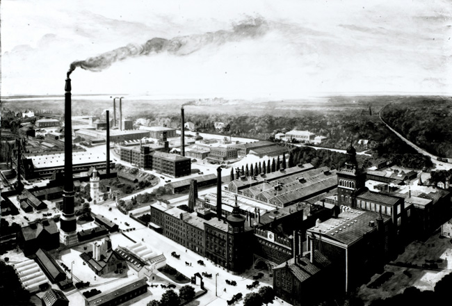 Gelände der Carlsberg-Brauerei 1898
