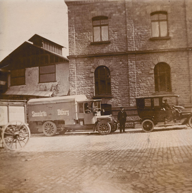 Erster Lastwagen für den Biertransport (Quelle: Bitburger Brauerei)