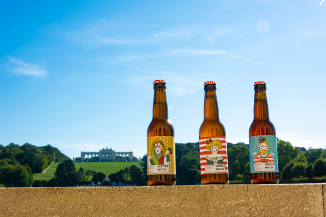 Drei Biere umfasst das Kernsortiment: Wiener Lager, Pils und India Pale Ale 